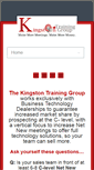 Mobile Screenshot of kingstontraining.net